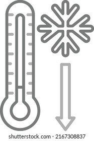 Low Temperature vector icon. Can be used for printing, mobile and web applications.
