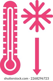 Low Temperature vector icon. Can be used for printing, mobile and web applications.