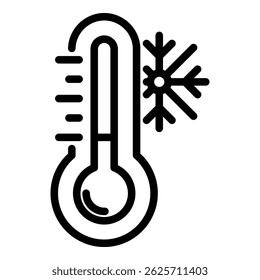 Elemento Ícone De Baixas Temperaturas Para Design
