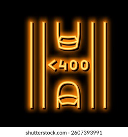 low traffic road neon light sign vector. low traffic road illustration