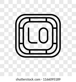 Low vector icon isolated on transparent background, Low logo concept