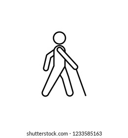 low vision access sign icon. Element of navigation sign icon. Thin line icon for website design and development, app development. Premium icon