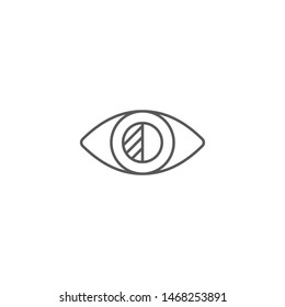 Low Vision Vector Icon Symbol Isolated On White Background