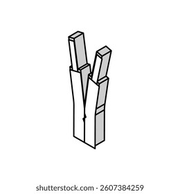 low voltage wire cable isometric icon vector. low voltage wire cable sign. isolated symbol illustration