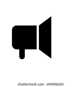 Low volume icon ,black sign design