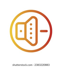 logotipo de icono de degradado de línea de bajo volumen para sitio web, aplicación, impresión, documento, diseño de afiches, etc, adecuado para diseño web, logotipo, aplicación