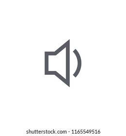 Low Volume Modern Simple Outline Vector Icon