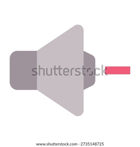Low Volume Mute Vector Icon, User Interface Related Flat Style Vector Icon.