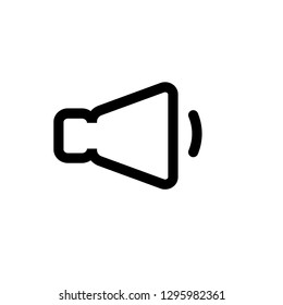 low volume sign vector icon