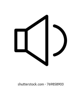 Low Volume Sign Vector Icon