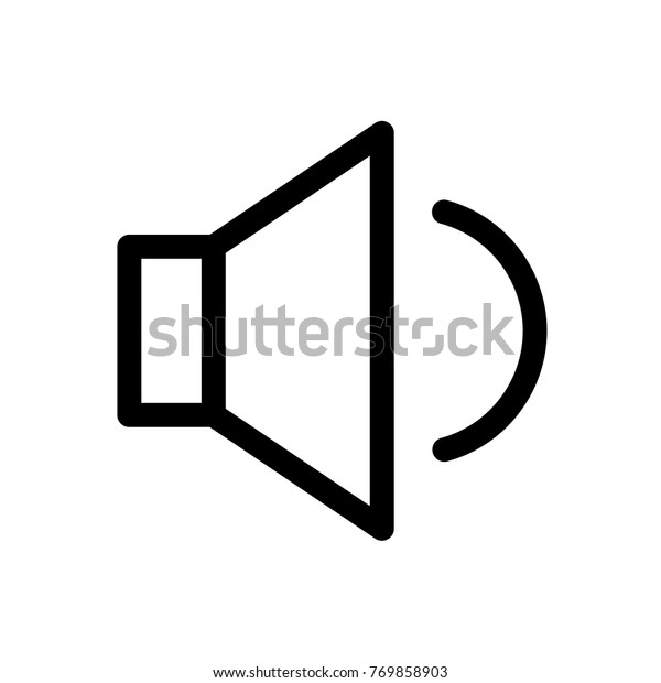 low volume sign vector icon