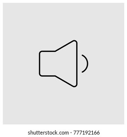 Low volume vector line icon.