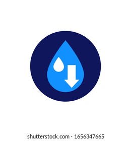 low water level icon for web and apps
