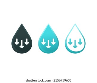 Low water symbol. Vector illustration