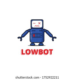 LowBot - Character Robot with Low Battery status