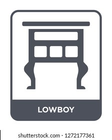 lowboy icon vector on white background, lowboy trendy filled icons from Furniture and household collection, lowboy simple element illustration