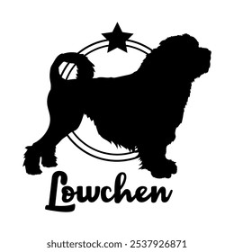 Lowchen dog silhouette,  dog, dog breeds, logo, vector, silhouette, logo design, animal, illustration, icon, sign, design, black,  symbol, pet