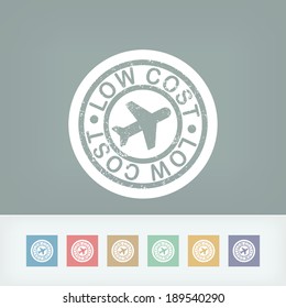 Lowcost airline icon