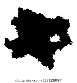 Lower Austria state map of Austria. Vector illustration.