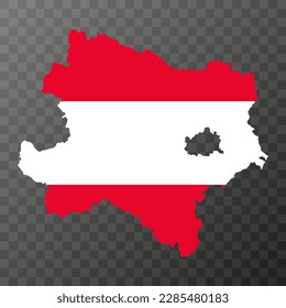 Lower Austria state map of Austria. Vector illustration.