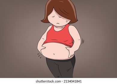 The Lower Belly, No Exercise , Eat High Calorie Food For Long Time