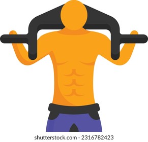 Lower Body Training concept, Standing Calf Raise vector color icon design, Fitness and Wellness symbol, Workout and Weightlifting sign, Personal training equipment stock illustration