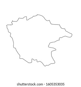 lower carniola region map in country of slovenia