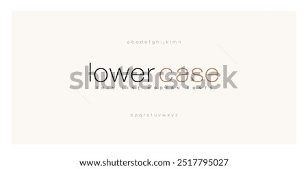 Lower Case Modern minimal abstract alphabet fonts. Typography technology, electronic, movie, digital, music, future, logo creative font.