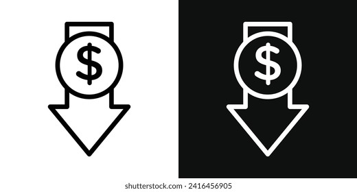 Lower cost icon set. vector illustration