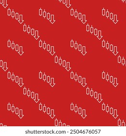 Lower Highs and Lower Lows vector trading concept thin line seamless pattern