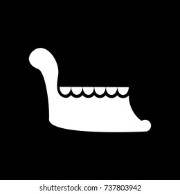 lower jaw isolated. Bones face vector illustration
