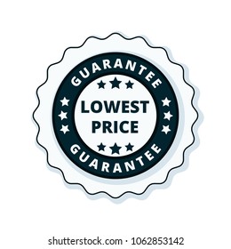 Lower Price Guarantee Label Illustration