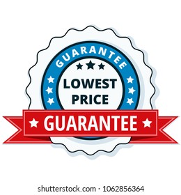 Lower Price Guarantee Label Illustration
