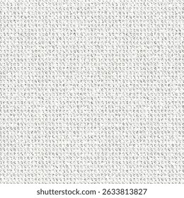 Tecido de algodão de baixa qualidade. Toalha de cozinha. Tecido mosqueado tecido com fio branco e cinza. Fundo da textura da intermitência. Abstrato sem emenda. Arte vetorial.