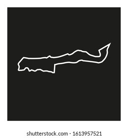 lower river region map of the country of gambia