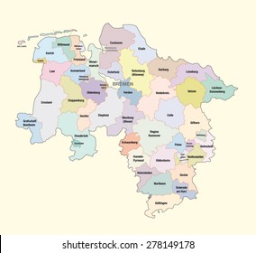 lower saxony administrative map