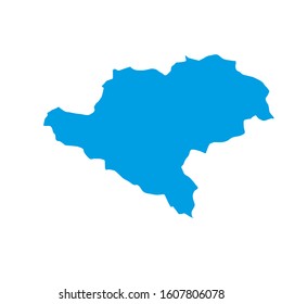 lower styria region map in country of slovenia