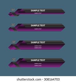 lower third banner bar name