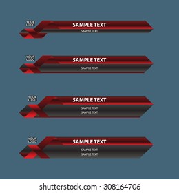 lower third banner bar name