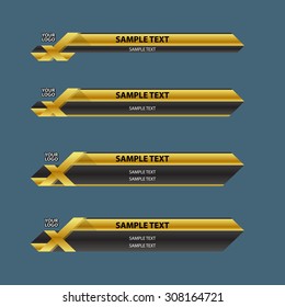 lower third banner bar name