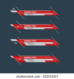 lower third banner bar screen broadcast name plate