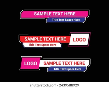 Lower Third Bold Banner Beauty Template Bundle