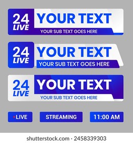 lower third design template for live streaming