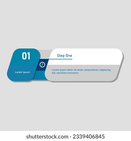Lower third elements, step by step infographic