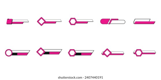 Lower Third Icon Design Vector