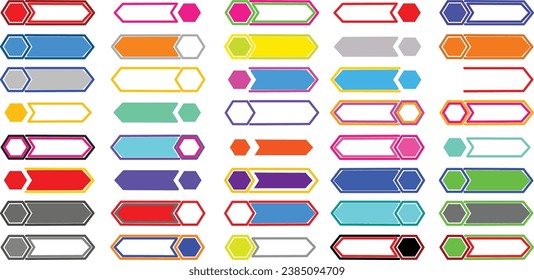 Lower Third Pack vector design in stunning quality. Cool simple modern design in different colors lower third pack. Vector 10 EPS illustration.