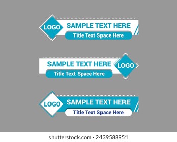 Lower Third Stylish Statements Template Assortment