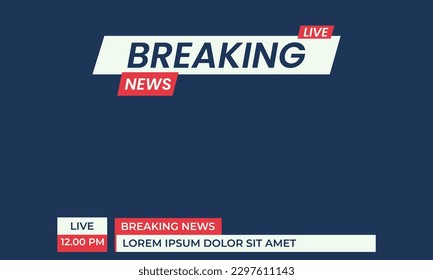 Lower third template. Set of TV banner and bars for news and sport channel, streaming and broadcasting. Lower third collection for video editing. Vector template with elegant style color.