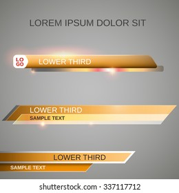 lower third - vector illustration