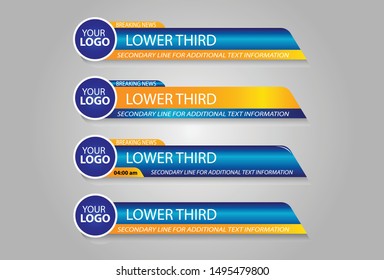 Lower Thirds design template ilustrator